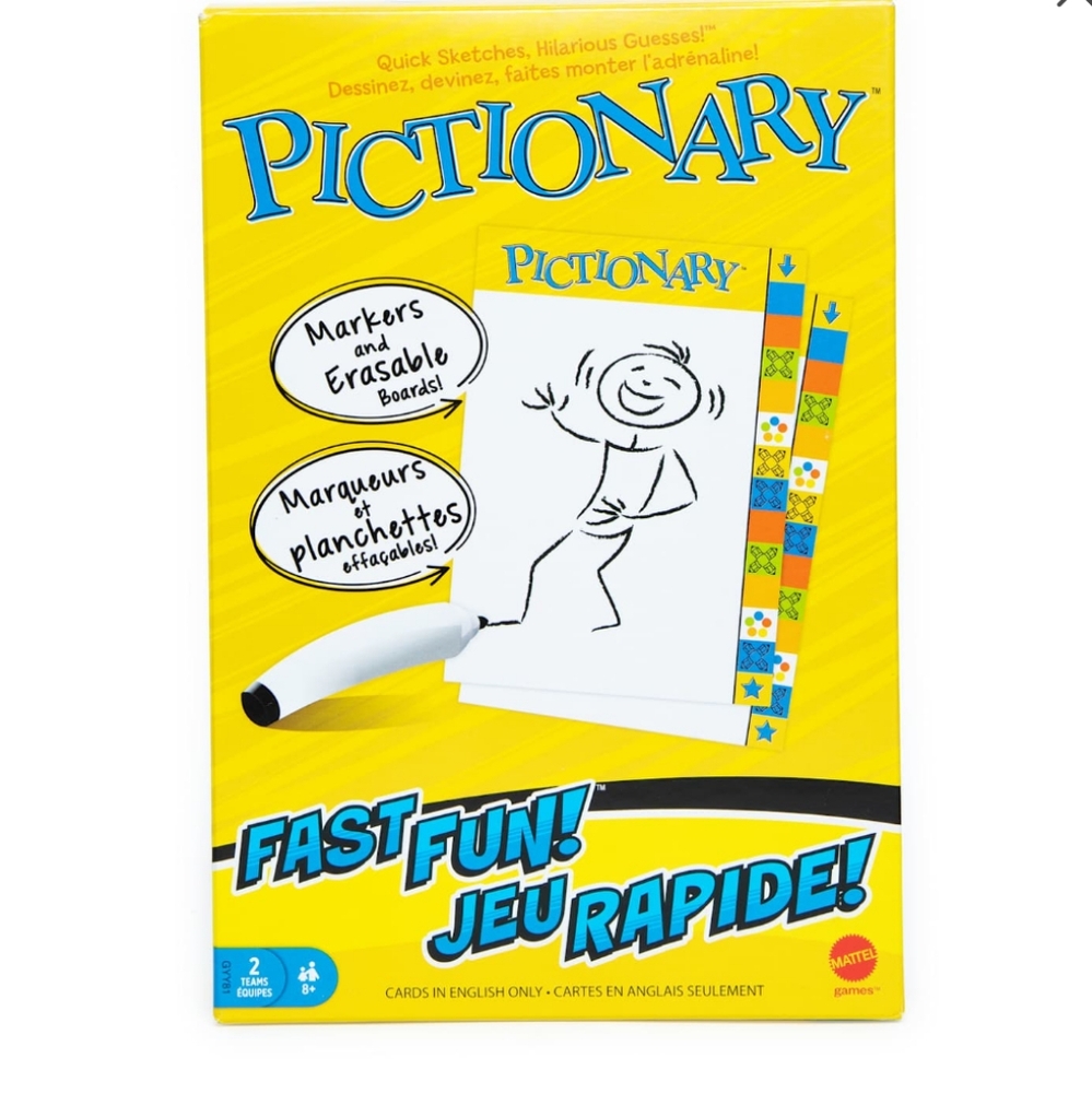 Pictionary Game Dry Erase Markers/ Board